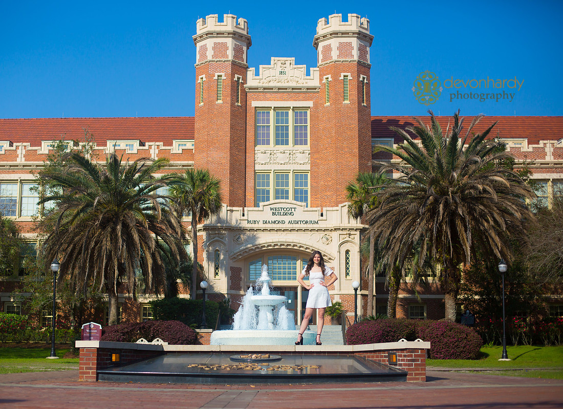 education major, FSU, graduation session, graduate photography, senior portraits, grad sessions, lifestyle photography, Westcott building