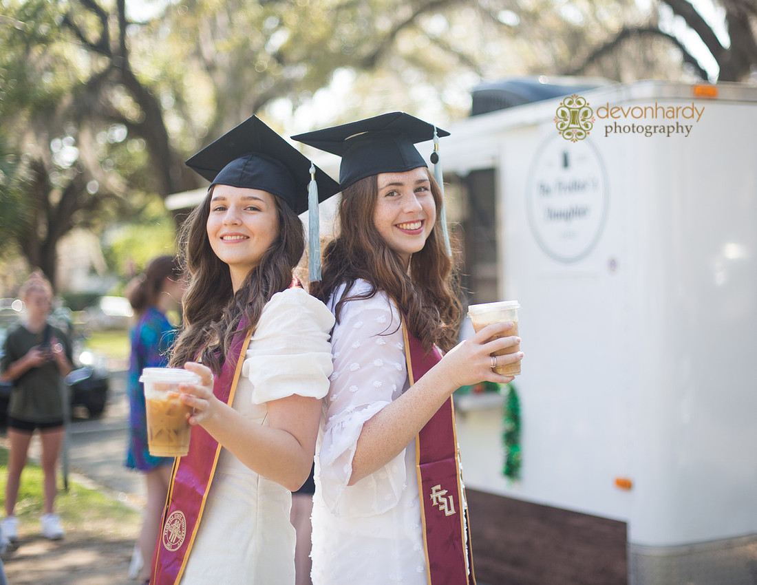 education major, FSU, graduation session, graduate photography, senior portraits, grad sessions, lifestyle photography, The Frother's Daughter, coffee truck